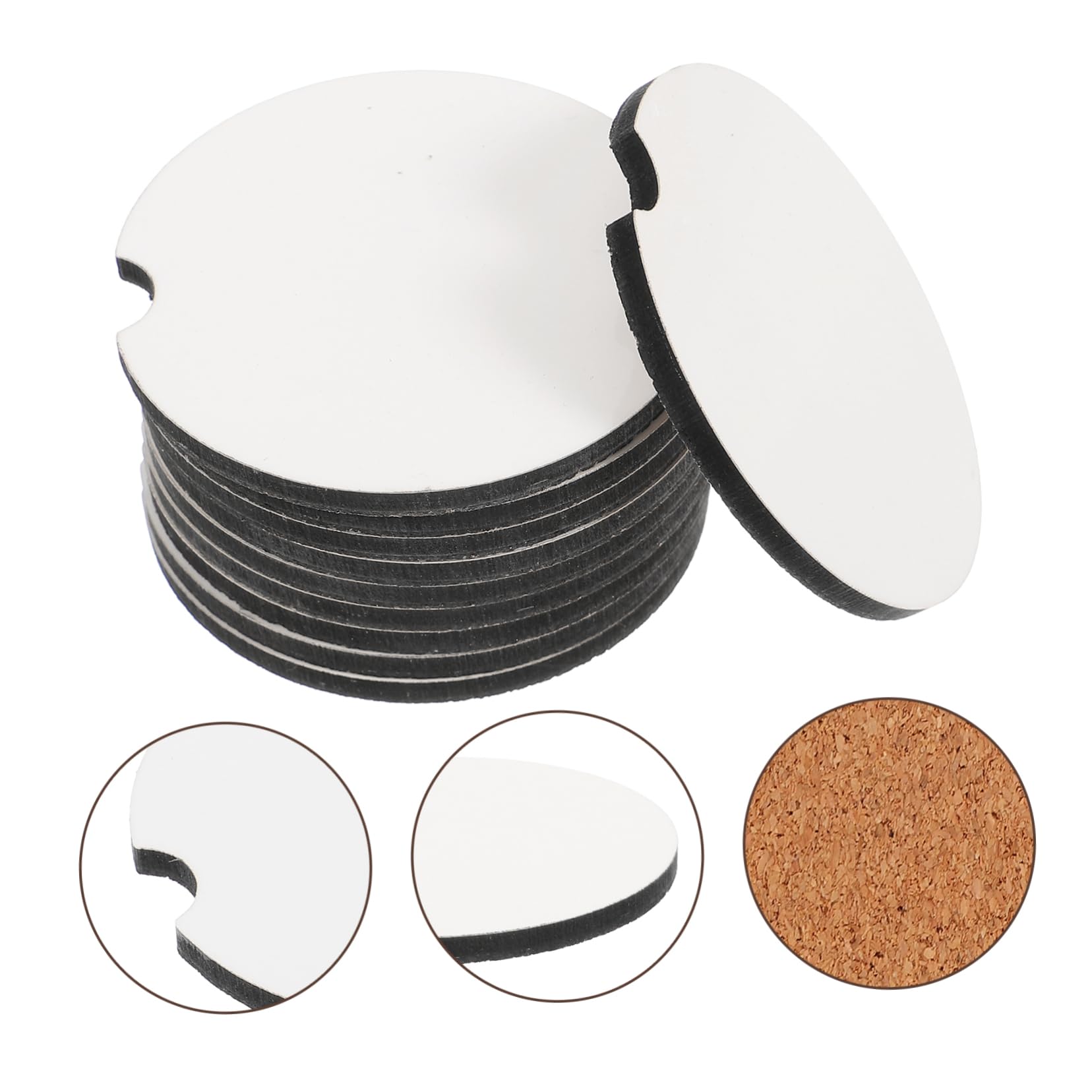 2 Series Posavasos En Sublimación 20uds Posavasos De Sublimación En Taza De Leche De Sublimación Tazas para Sublimacion Tazas De Sublimación 20 Piezas*2
