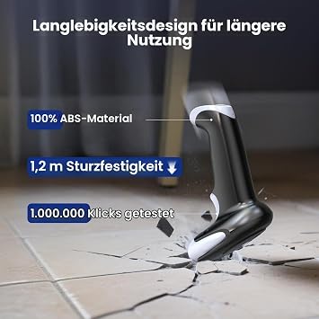 Eyoyo Barcode Scanner Wireless 1D 2D QR Wired and 2.4G Wireless
