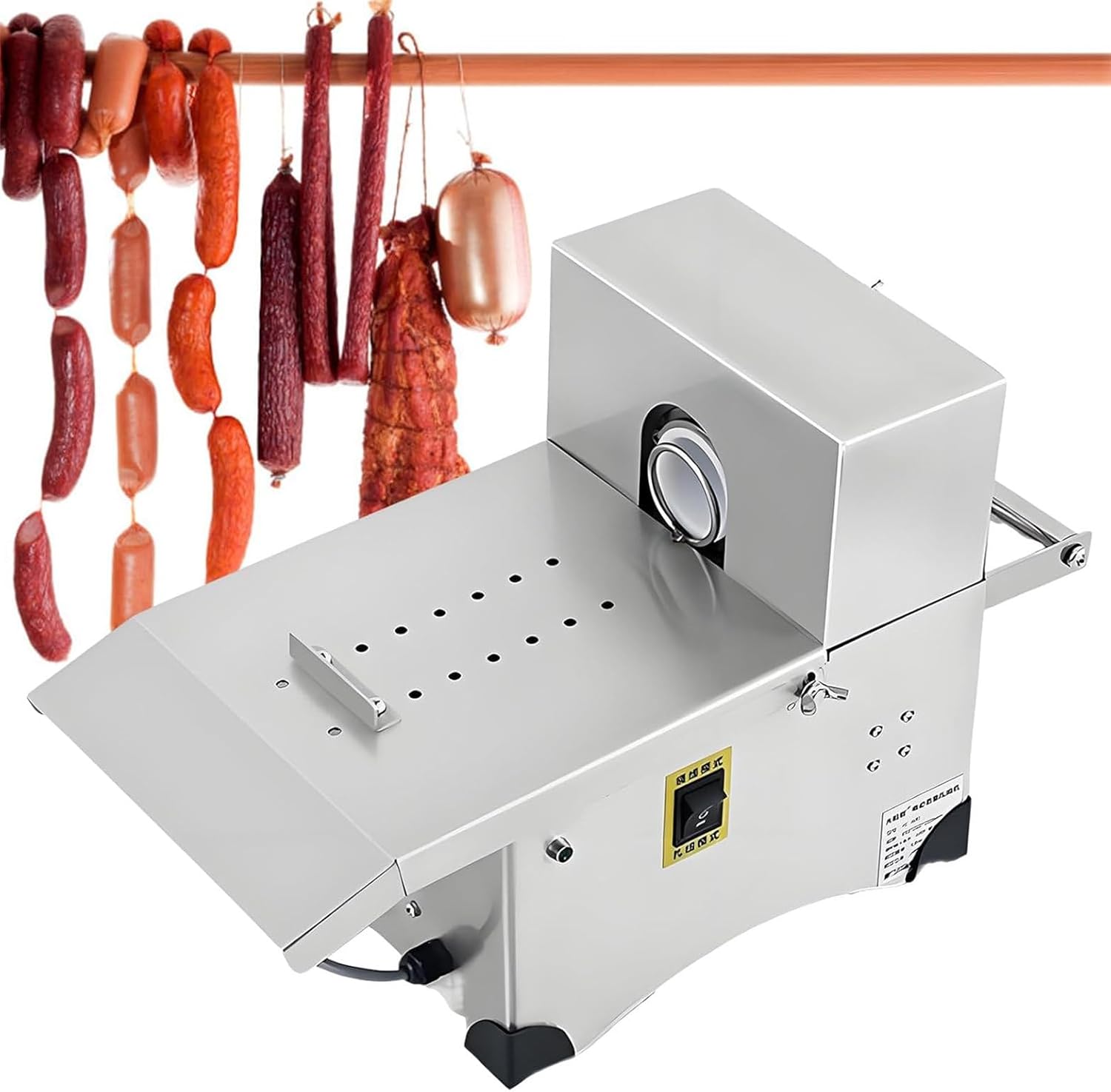 Electric Sausage Linker Machine Sausage Stuffer Knotting Machine, Stainless Steel Sausage Casings Binding Machine, Sausage Making Machine, (Sausage Diameter: 0-42mm)