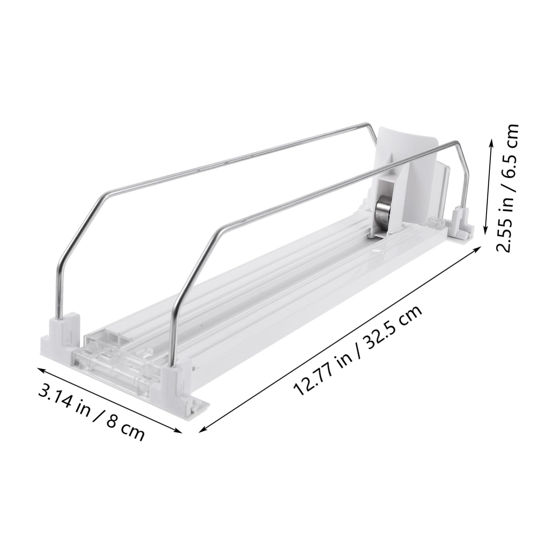 Cabilock Beverage Can Dispenser Fridge Soda Can Organizer Plastic Drink Pusher Supermarket Shelf Pusher Easy Install