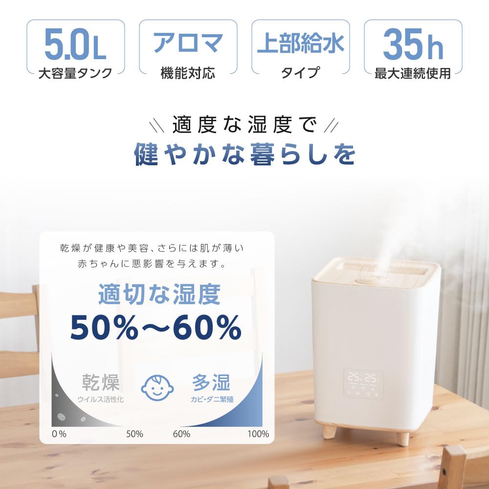 Amazon.co.jp: 【頂点看板 】ハイブリッド加湿器 超音波 加湿器