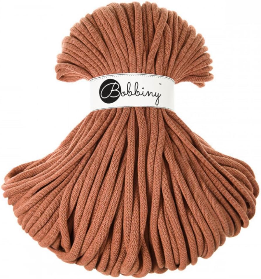 Bobbiny Jumbo 9mm Braided Macrame Cord (Terracotta) 108yds/330ft