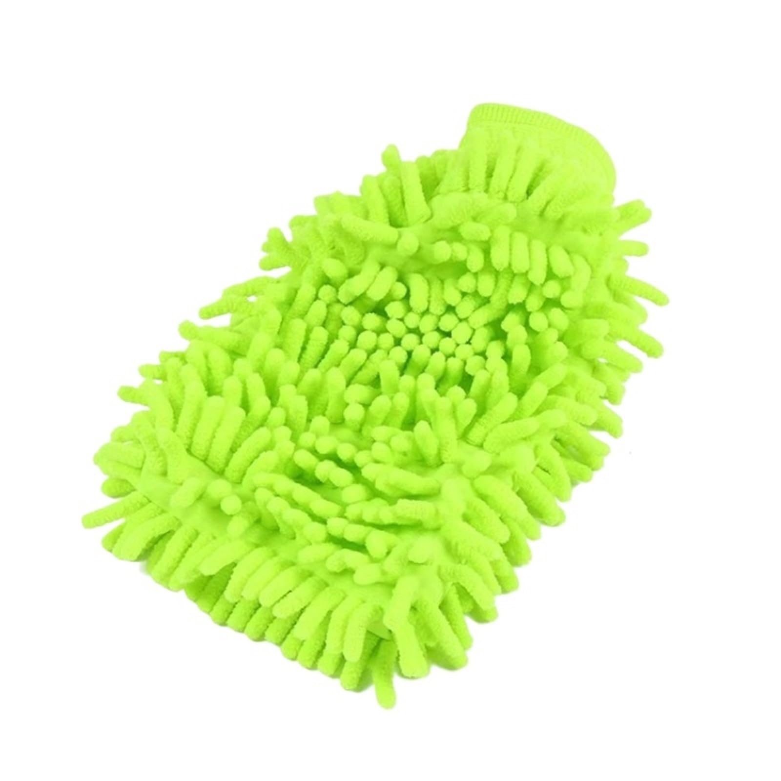 BSZCXBVMP Fleece Car Wash Gloves， Plush Fleece Microfiber Wash Mitt 3pcs 2-Sided Long Pile Multicolor Remover Car Home(Grün)