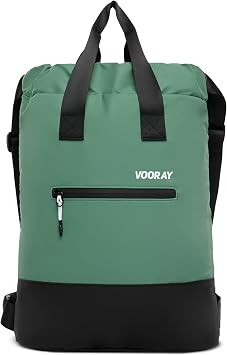 VOORAY 23L Flex Cinch Drawstring Backpack, Sage Lightweight Travel Bag, Sports Gym Backpack for Women & Men, Weekender Bag