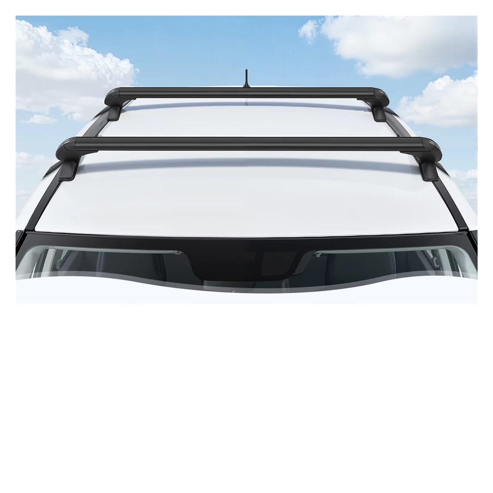 Porte-Bagages de Voiture Barres Toit Universelles pour Voiture 2 Barres Aluminium Charge 165lb pour 4 Portes, 5 Berlines SUV Barres de Toit