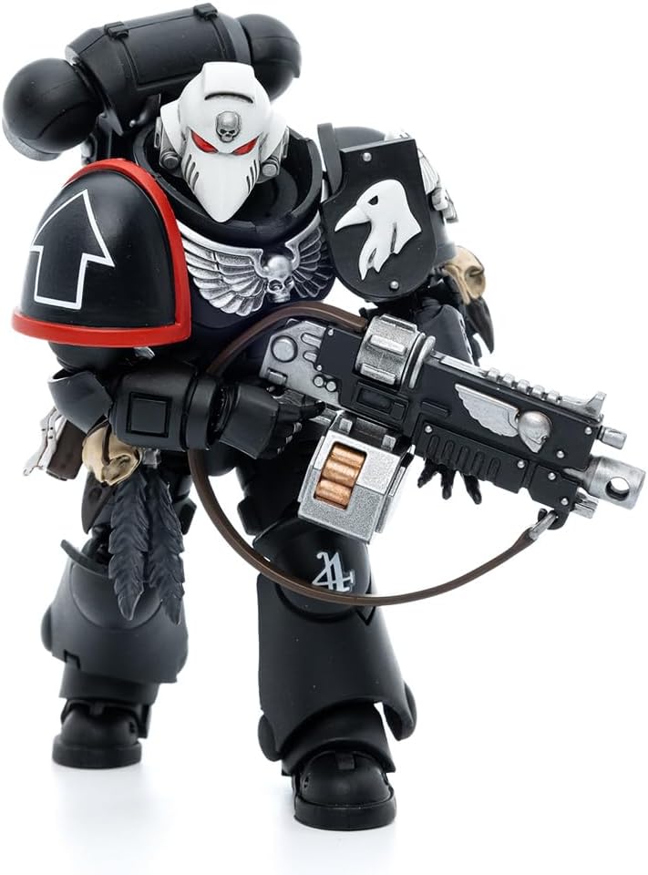 JOYTOY Warhammer 40k 1/18 Action Figure - Raven Guard Intercessors - Sergeant Rychas - 4.72" - Collection Model Birthday Gifts Toys for 15Age+,JT4577