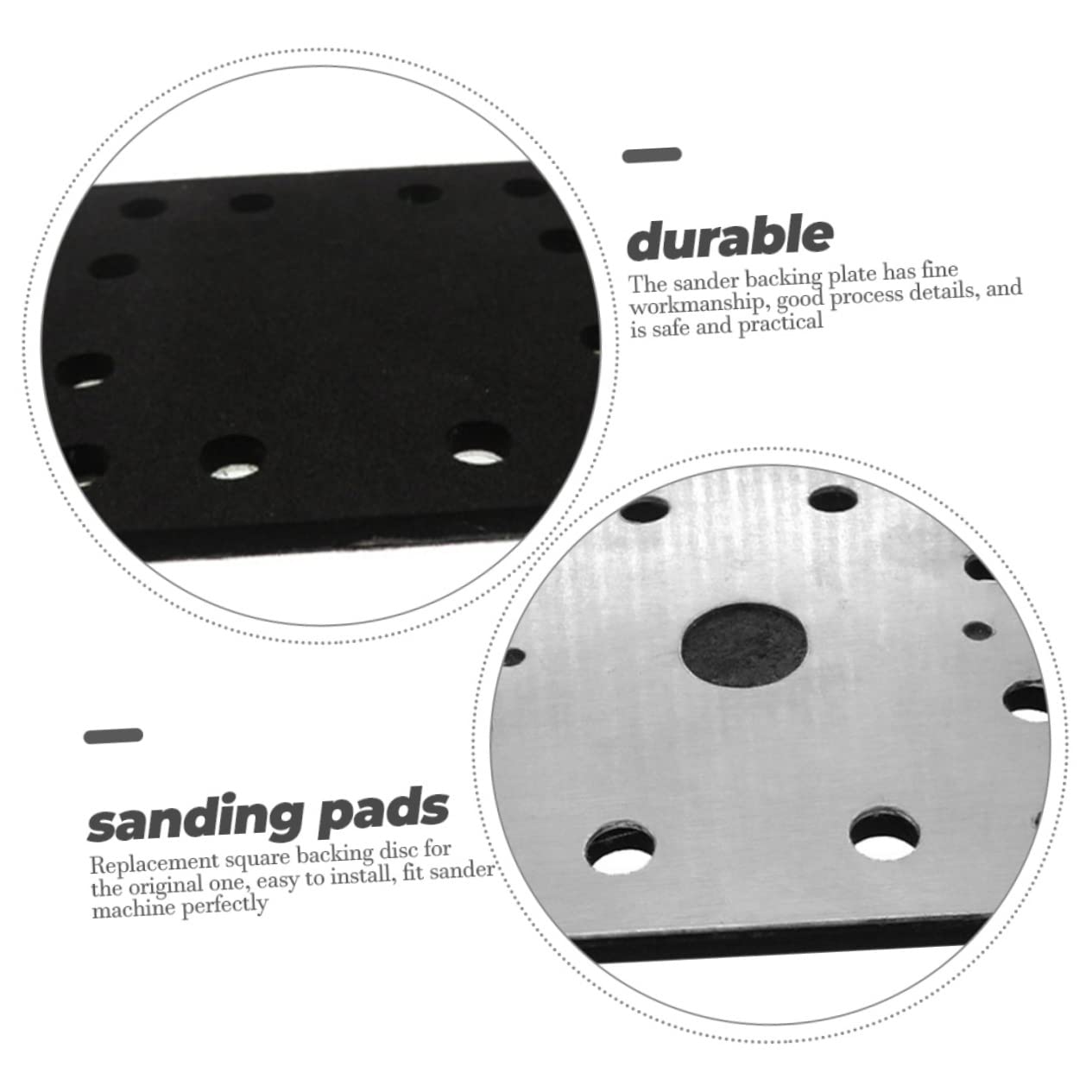 Gatuida 5piezas Placa De Soporte Para Lijadoras Portátil Compatible Con Disco De Respaldo Fácil De Instalar Repuesto Para Máquinas De Lijado