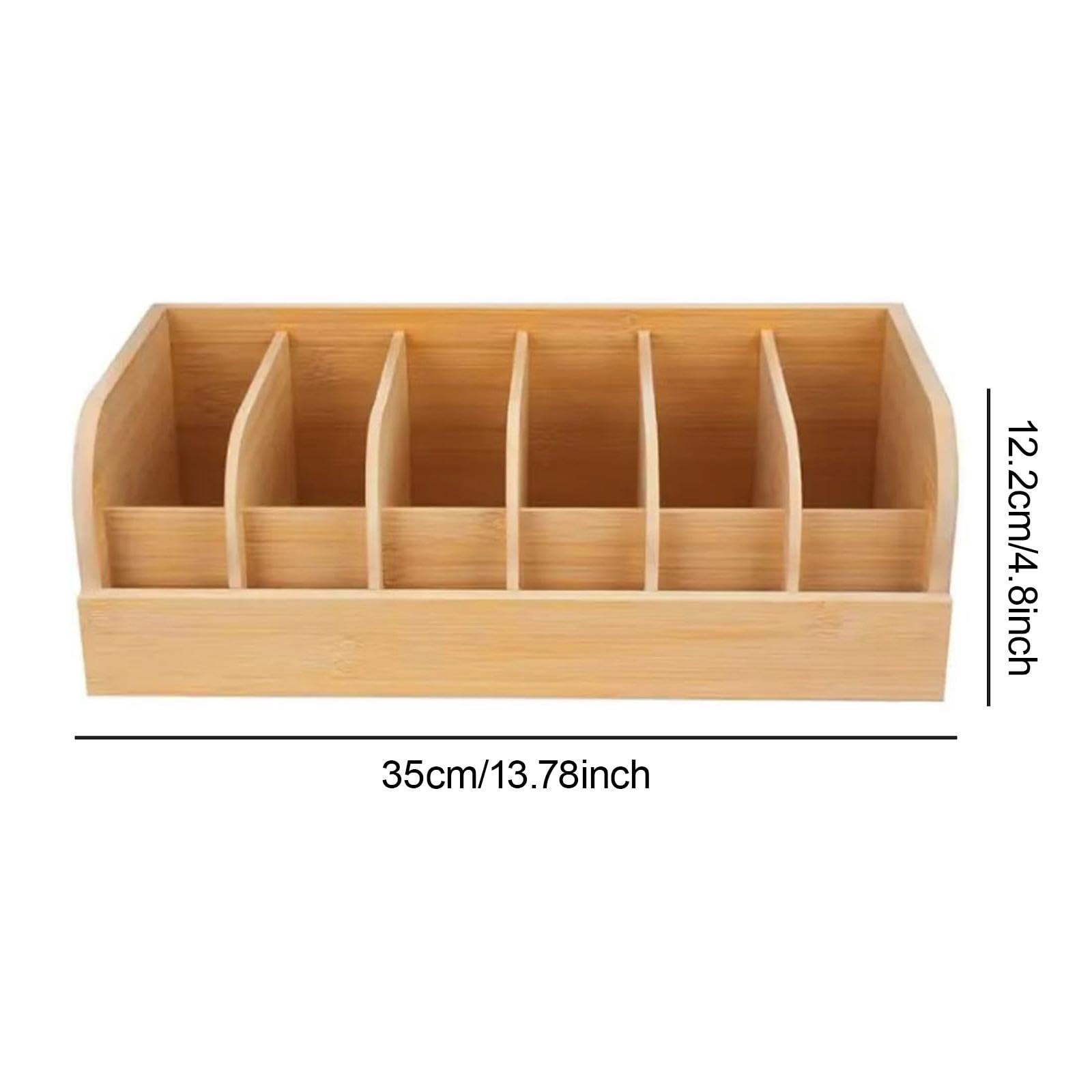 Homyl Organizer per Cintura in Legno con 6 Scomparti, Portacravatte Multifunzionale E Salvaspazio