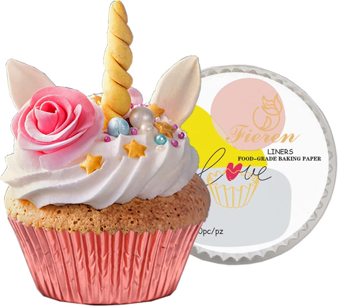 Fieren Rose Gold Cupcake Liners Standard Size Nigeria Ubuy