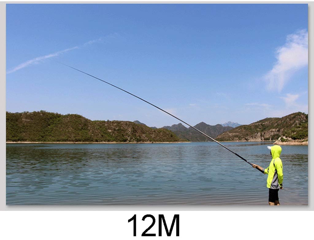 Carbon 8 m 9 m 10 m 11 m 12 m 13 m Power Hand Pole Rod ultra duro Super ligero telescópico varilla stick reemplazo 06.05 (tamaño: 12 m)