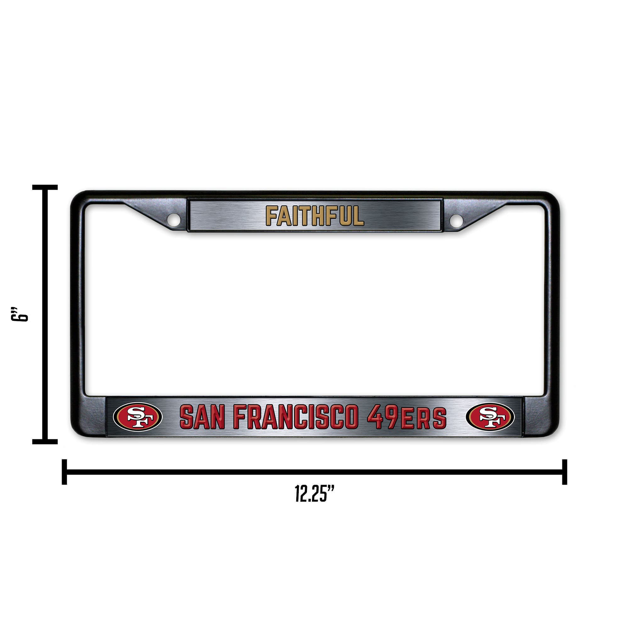 Amazon.com: San Francisco 49ers Premium Black Long Lasting Zinc