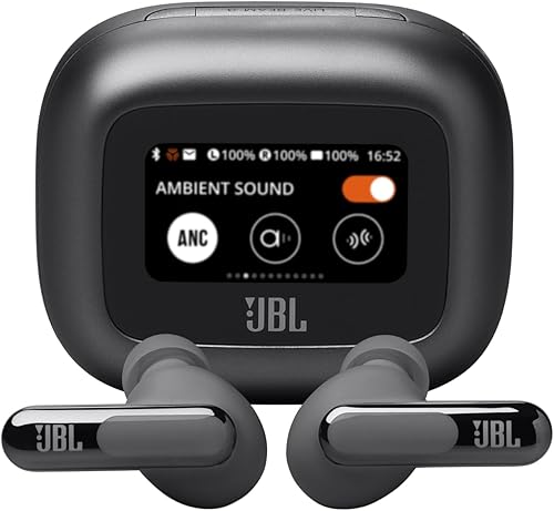 Miniatura 3 de JBL Live Beam 3 - Paquete de auriculares inalámbricos con cancelación de ruido con funda gSport (negro)