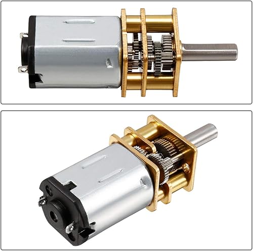 Miniatura 3 de 2 unids DC 3V 100RPM N20 caja de engranajes engranajes caja de engranajes micro motor eléctrico