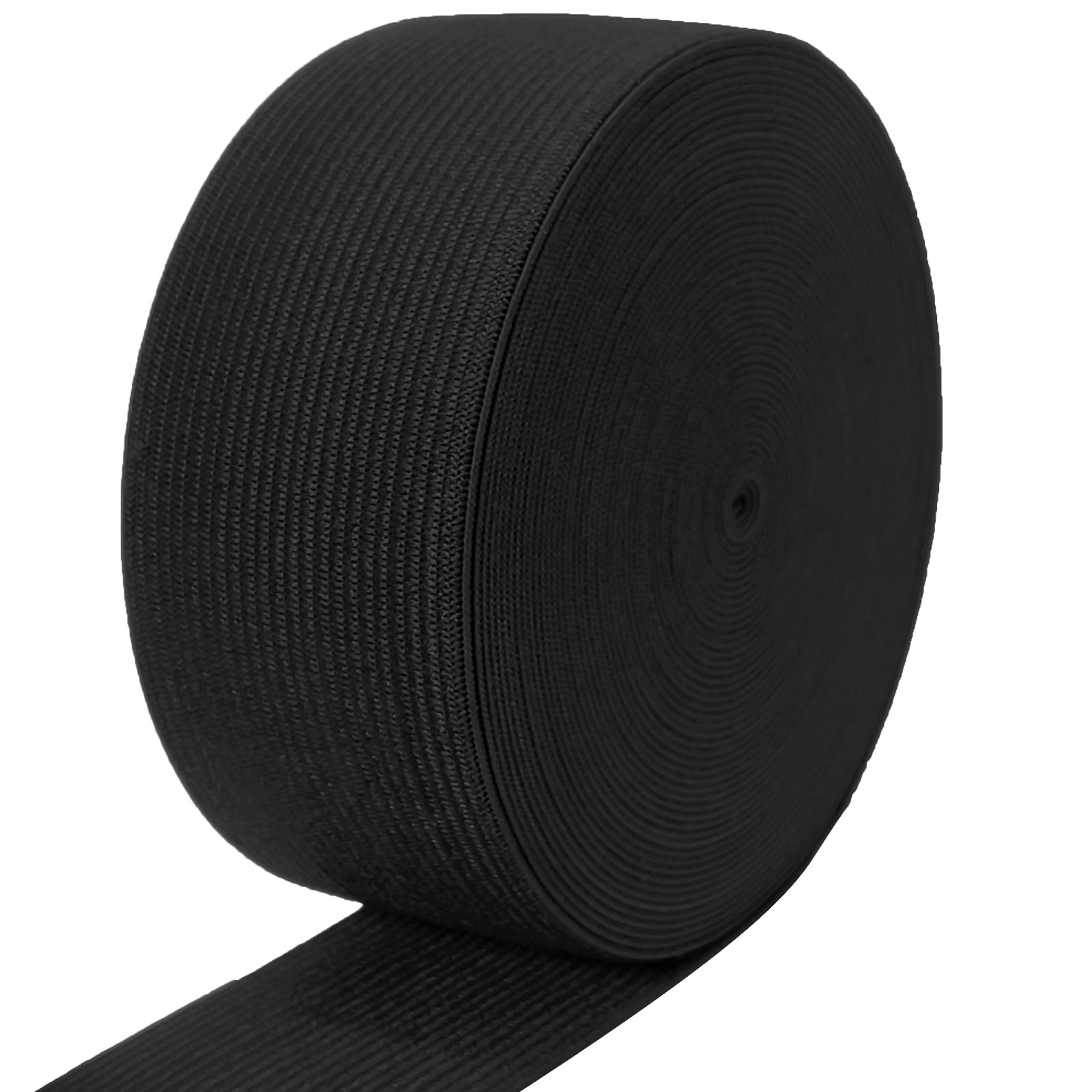 Elastic Band 2inch for Sewing 10 Yards 50mm Wide Flat Heavy Stretchy Elastic Yarn Straps Elastic Knit Band Spool for DIY