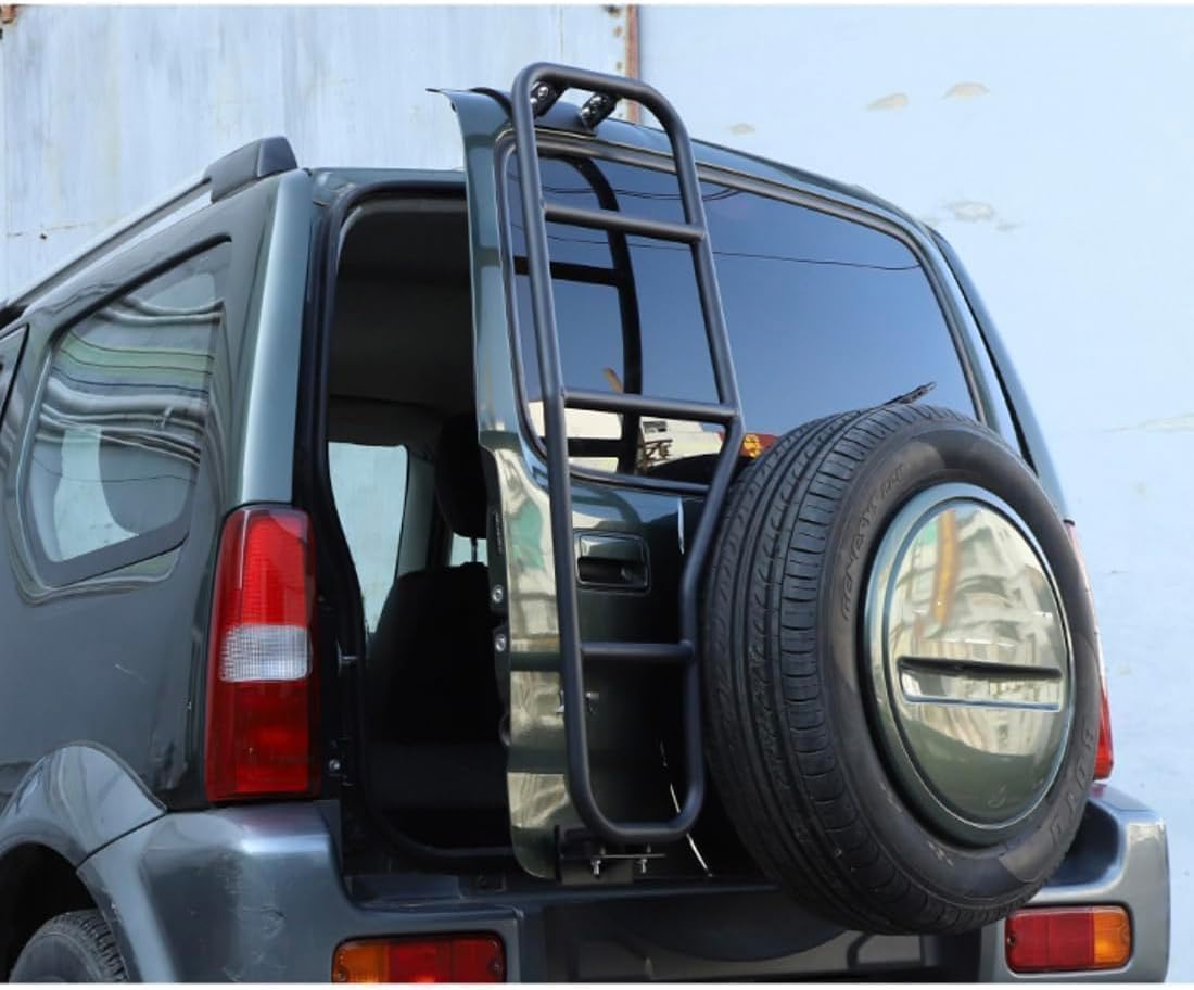 Scaletta per Porta Posteriore Auto per Suzuki Jimny 2007-2017, Scaletta Portellone Posteriore in Lega scaletta per Cross Country