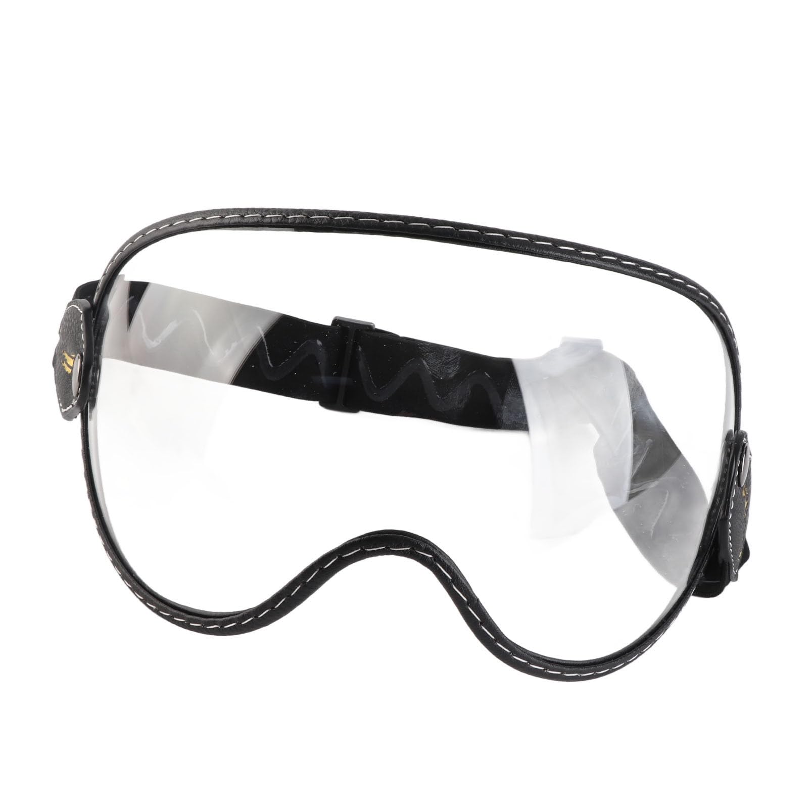 Giovanesse Occhiali Polvere per Caschi, Occhiali Antivento Motociclistici Retrycle con Obiettivi PC Off Off Road Racing Goggles per Uomini Donne, 20x15x6cm (Trasparente)