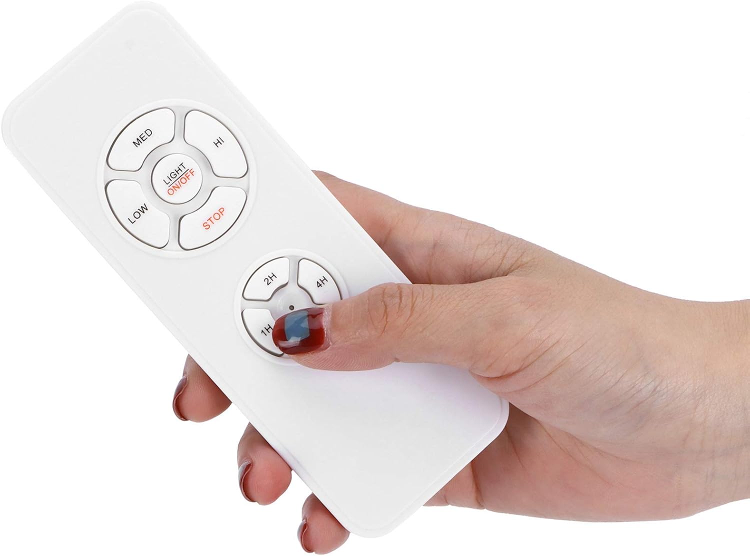 AUNMAS Ceiling Fan Remote Control Kit with Remote Control and Receiver Timing Switch Ceiling Fan Light Timing Speed Remote for Ceiling Fan Lamp