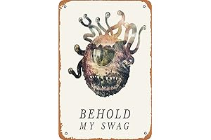 Behold My Swag - Beholder DnD/D&D/Dungeons and Dragons Typography Art Photographic Print...