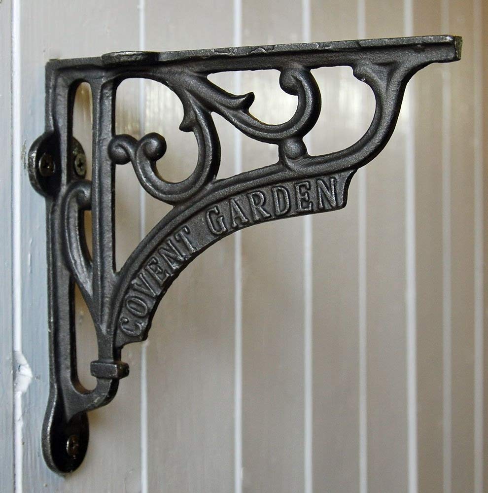 Bowley & Jackson Cast metal vintage style Covent Garden wall shelf bracket 150mm