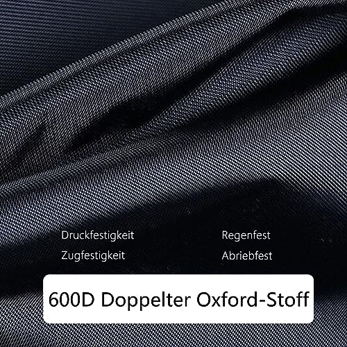 PRIJESSE Bollerwagen Faltbar, bis 150 kg Tragkraft Transportwagen, Gartenanhänger, Draussen Camping Einkaufen Handwagen, inklusive 2 Netztaschen, ohne Dach, Schwarz/Black – Bild 6