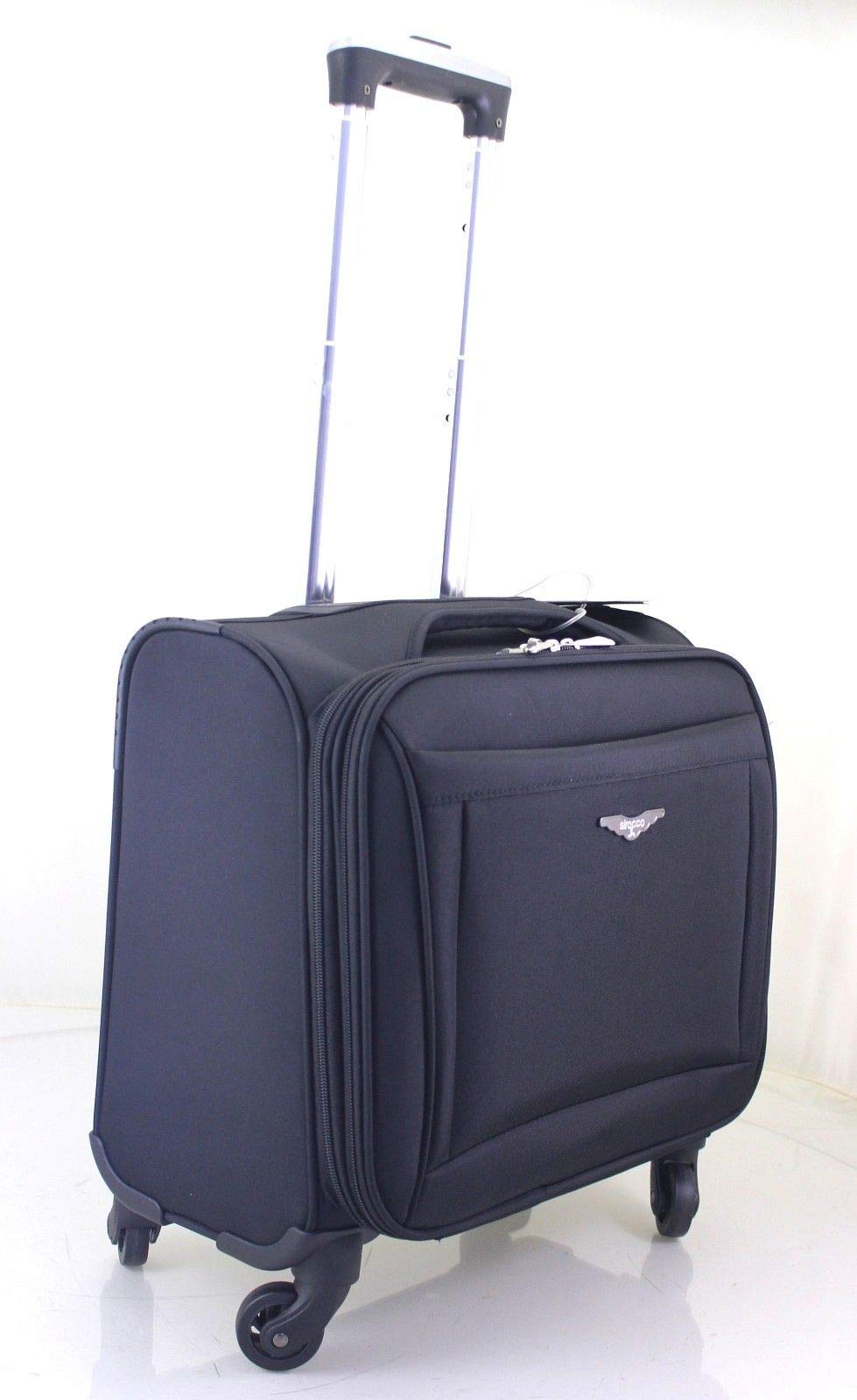 Pithadai Laptop Trolley Bag Business Luggage Case Black Cabin Suitcase Travel 4 Hand Wheel Briefcase Carry Office Wheeled Wheels Quality