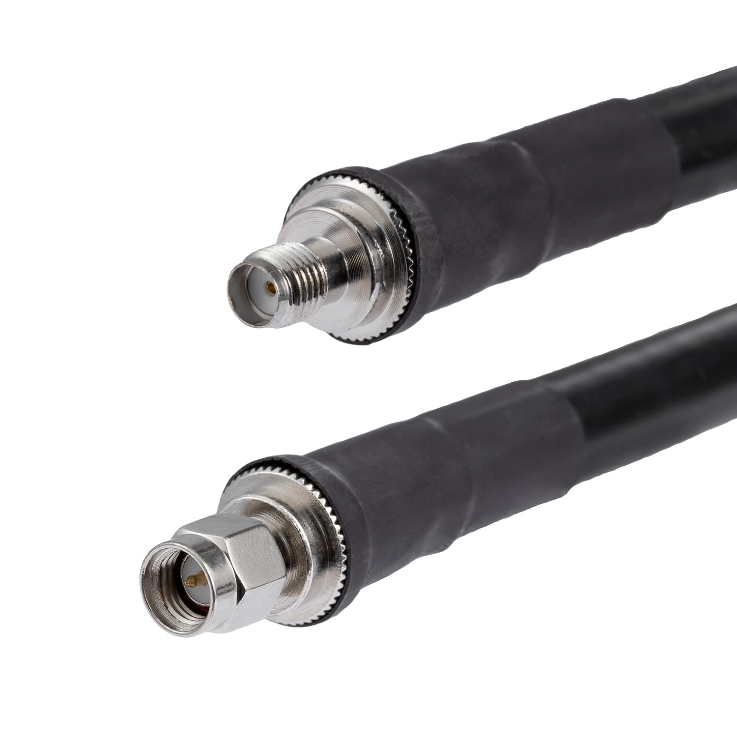 Vecys SMA Câble coaxial SMA mâle vers SMA femelle LMR400 5 m RF pour amplificateur de signal d'antenne de routeur adaptateur sans fil