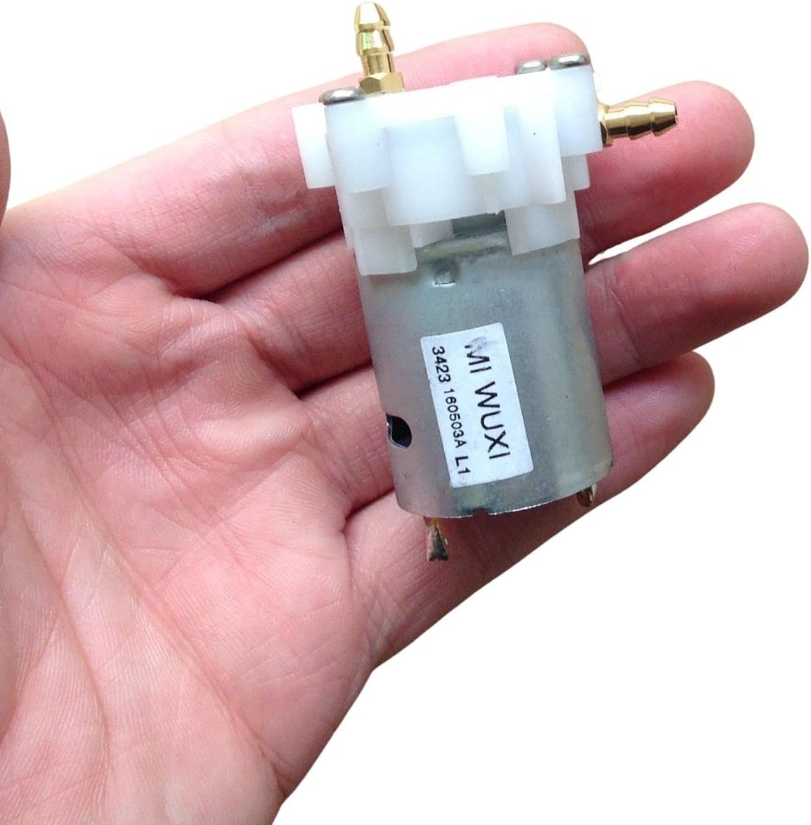 LICHIFIT Micro 360 Water Pump Plastic Gear Mini Oil Pump with Copper Nozzle for RC Boat Hydraulic Model DIY Parts