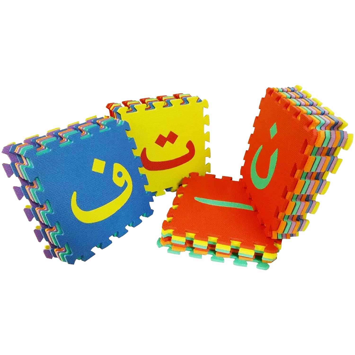 Large 28 Pieces Arabic Interlock Puzzle Foam Play Mat Colourful Soft Floor Jigsaw