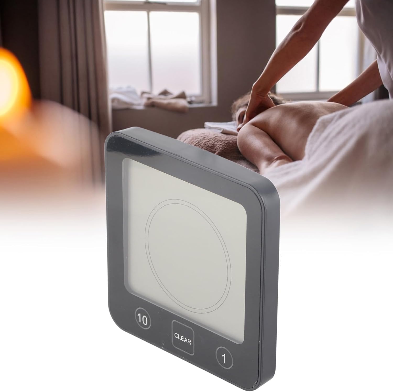 LiebeWH Shower Clock, Bathroom Countdown Timer Alarm Thermometer Hygrometer for Shower Time and Rest Time