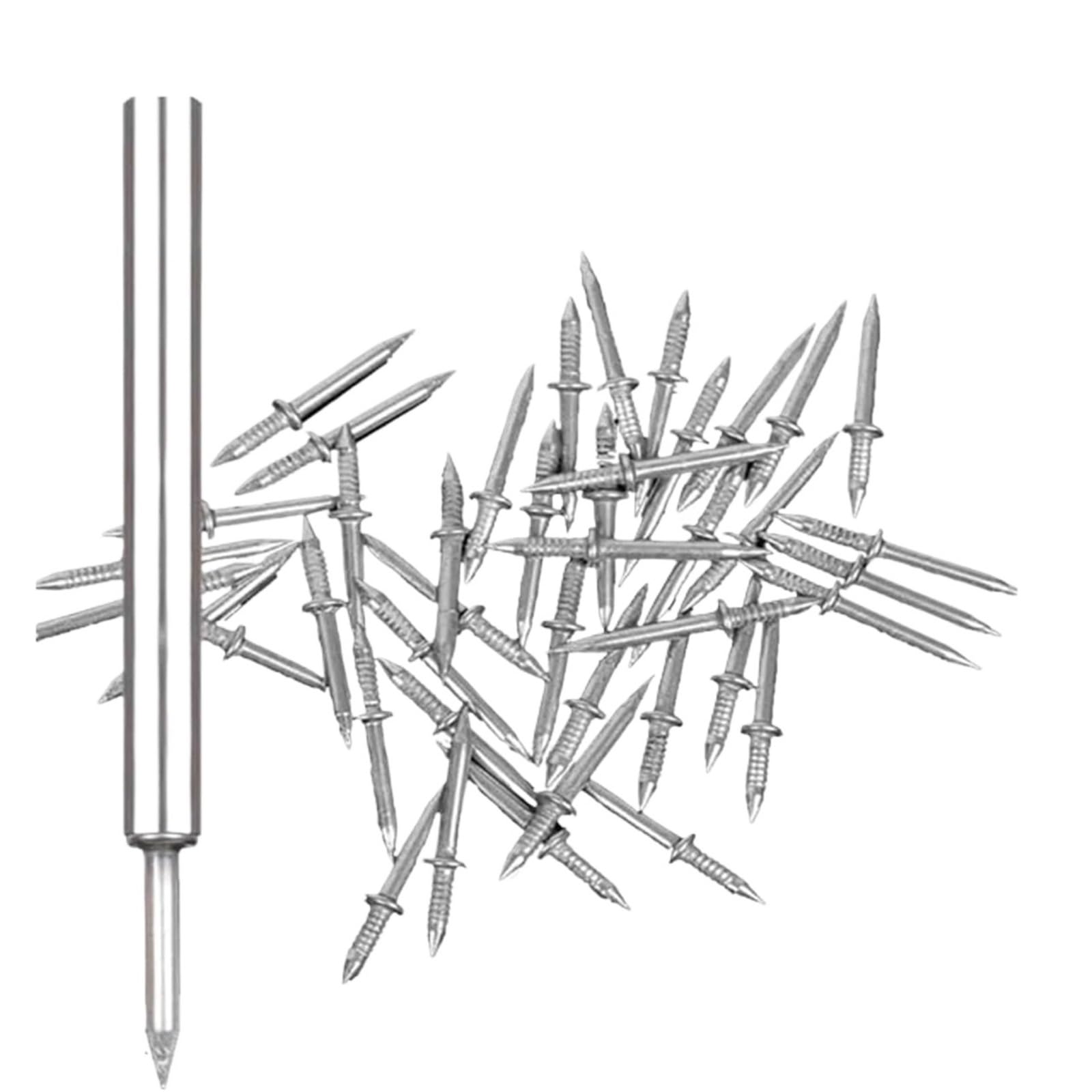 Yangshe One Color Double-Headed Skirting Board Nails 300/500/700Pcs With Tool For Decorative Trim Fixing