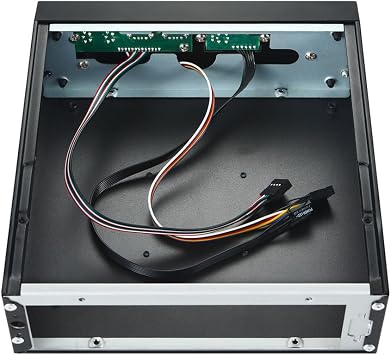 M06 Mini Desktop Case MINI-ITX PC Chassis Versatile and Efficient Industrial Control Case with Foot Stand Easy Install Easy to Use