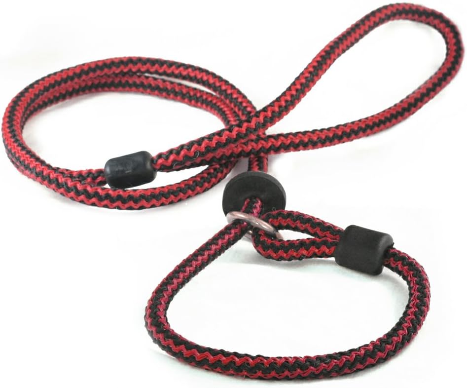 Outhwaite Dog Lead Harlequin Slip Lead, 46-inch x 9 mm, Red/ Black