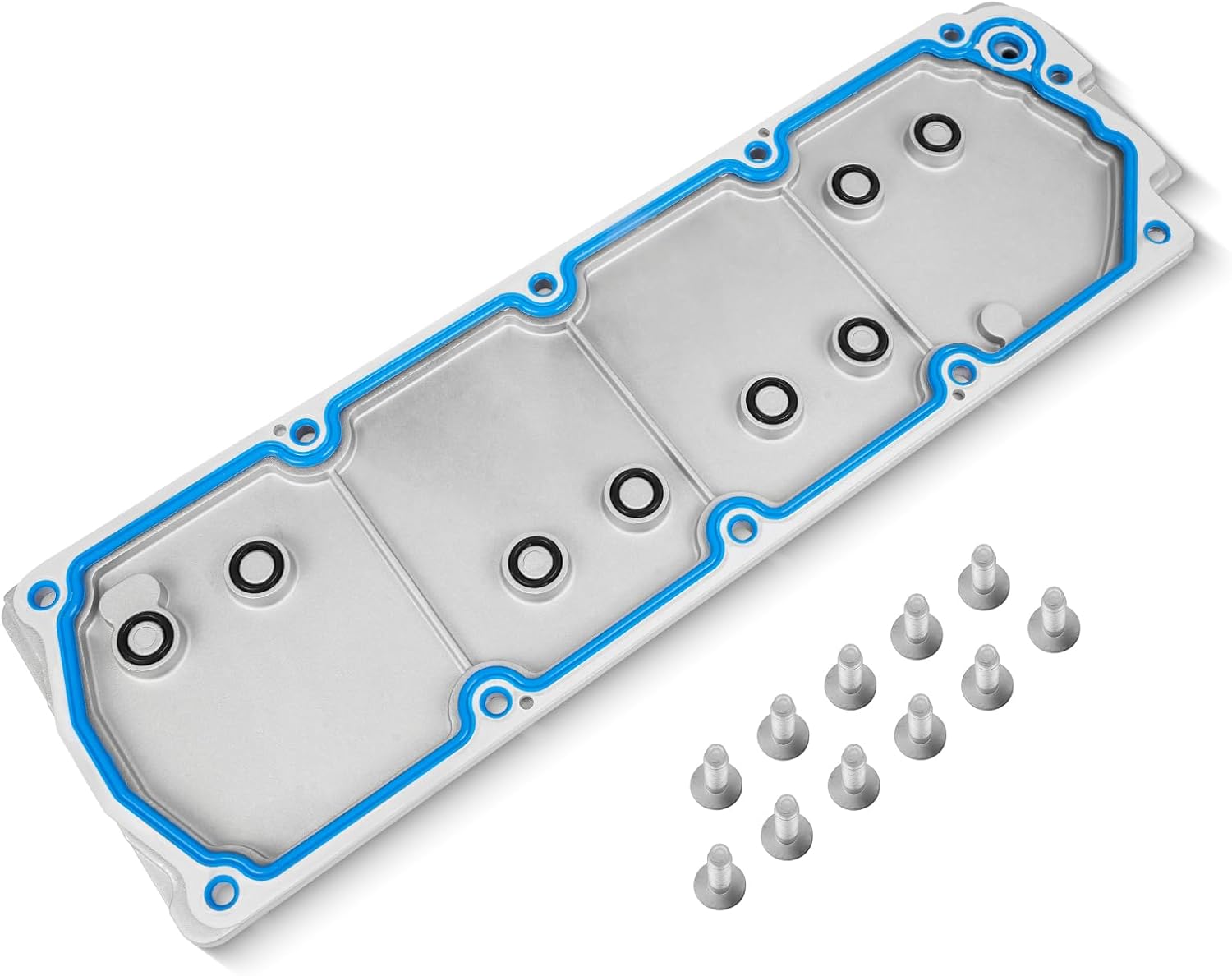 LS Gen 4 Valley Pan Cover Plate with Gasket & Bolts for 2007-2013 Chevy Silverado & GMC Sierra SUV, Compatible with LS2 LS3 LS7 4.8L 5.3L 6.0L 6.2L Engines 12598832 12610141 (Non-AFM/DOD)