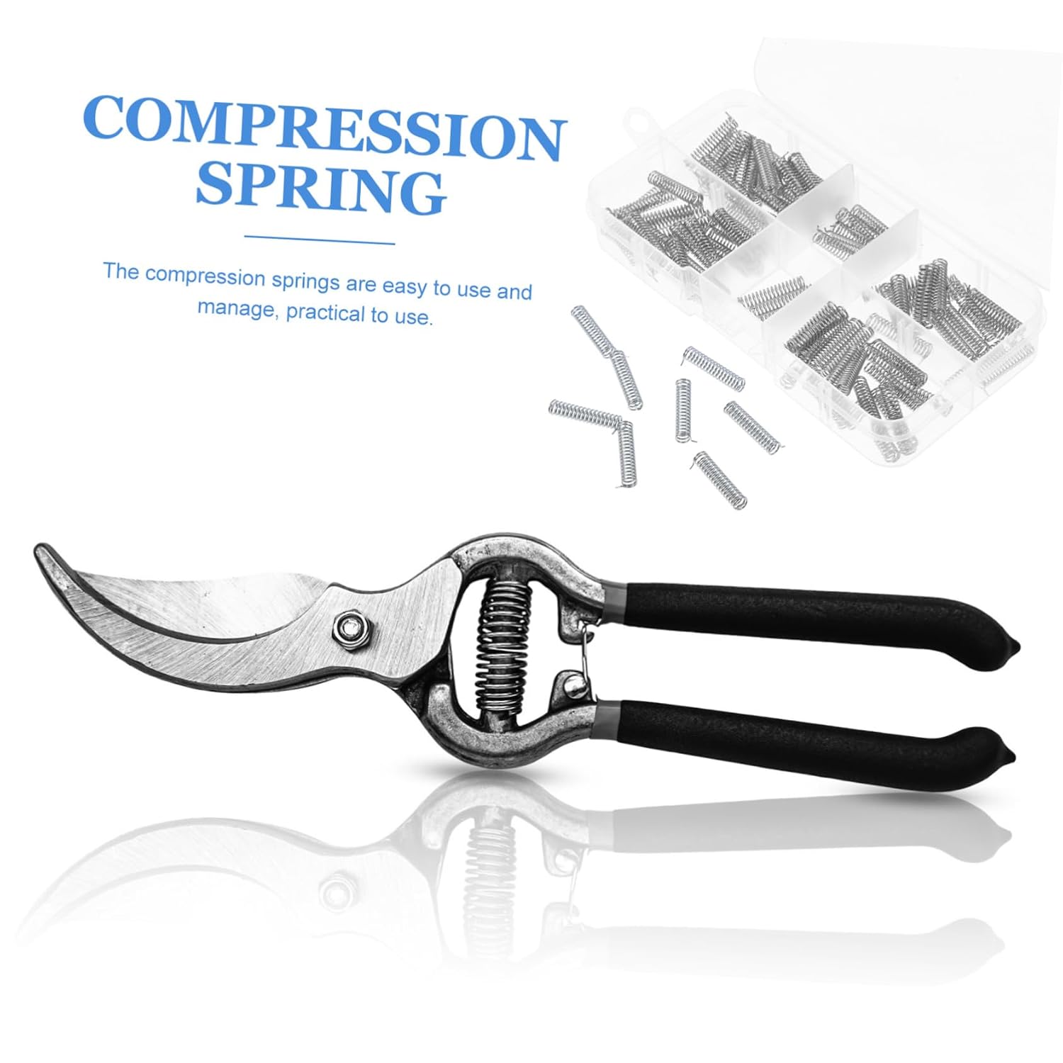 MAGICLULU 100pcs Mechanical Spring Mini Compression Springs Stainless Steel for DIY Projects Doors Cars Window