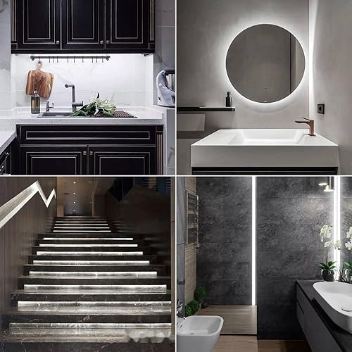 Miniatura 8 de Tira de luz LED de 1M 6500K, tira de luz de neón flexible impermeable de 120 LEDs/m, cuerda de luz LED de 110 V con controlador, adecuada para