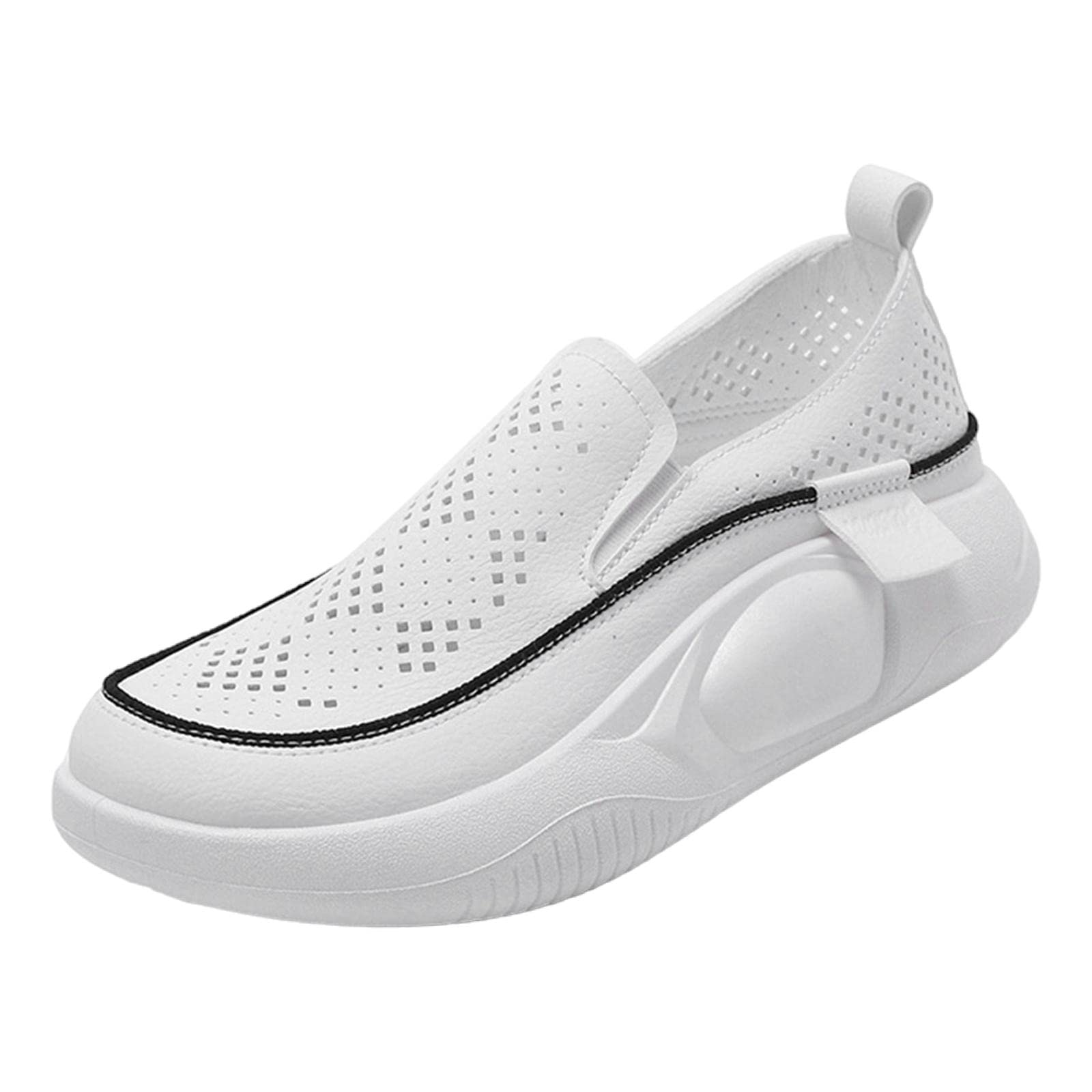 Sneakers Ladies Girls Nonslip Women Casual Shoes for Walking Shopping Hiking 36 White-image-39