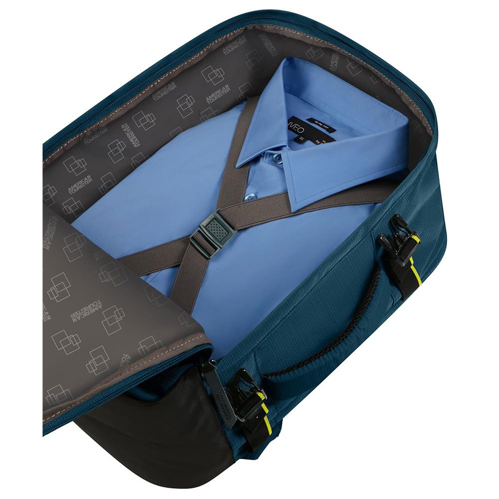 American Tourister Take2Cabin - Borsa da cabina Wizz Air/Vueling 30 x 20 x 40 cm, 26,5 L, 0,60 kg, Bagaglio a mano, Zaino aereo S/M Underseat, Blu (Harbor Blue)