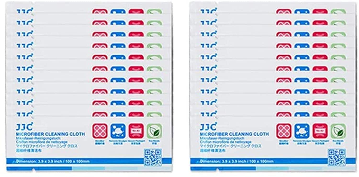 22 Pack of Microfiber Cleaning Cloths for Camera Screen, Lens, Eyeglass, Smart Phone, Mobile, Computer Monitor, Laptop, Notebook, iPad, Tablet, Kindle, Watch, Jewelry, Loupe, Magnifier (CL-C22)