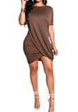 Women's Summer Elegant Bowknot Sleeveless Ruffle Bodycon Midi Dress Plus Size S-3XL