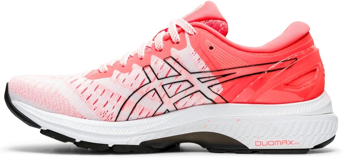 ASICS Women's Gel-Kayano 27 Running Shoes 5.5 White/Sunrise Red