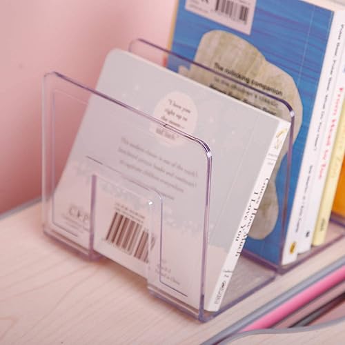 Miniatura 5 de LUGUNU - Organizador clasificador de archivos de acrílico transparente para escritorio, bolsa de mano, divisor de malla, suministros de oficina,