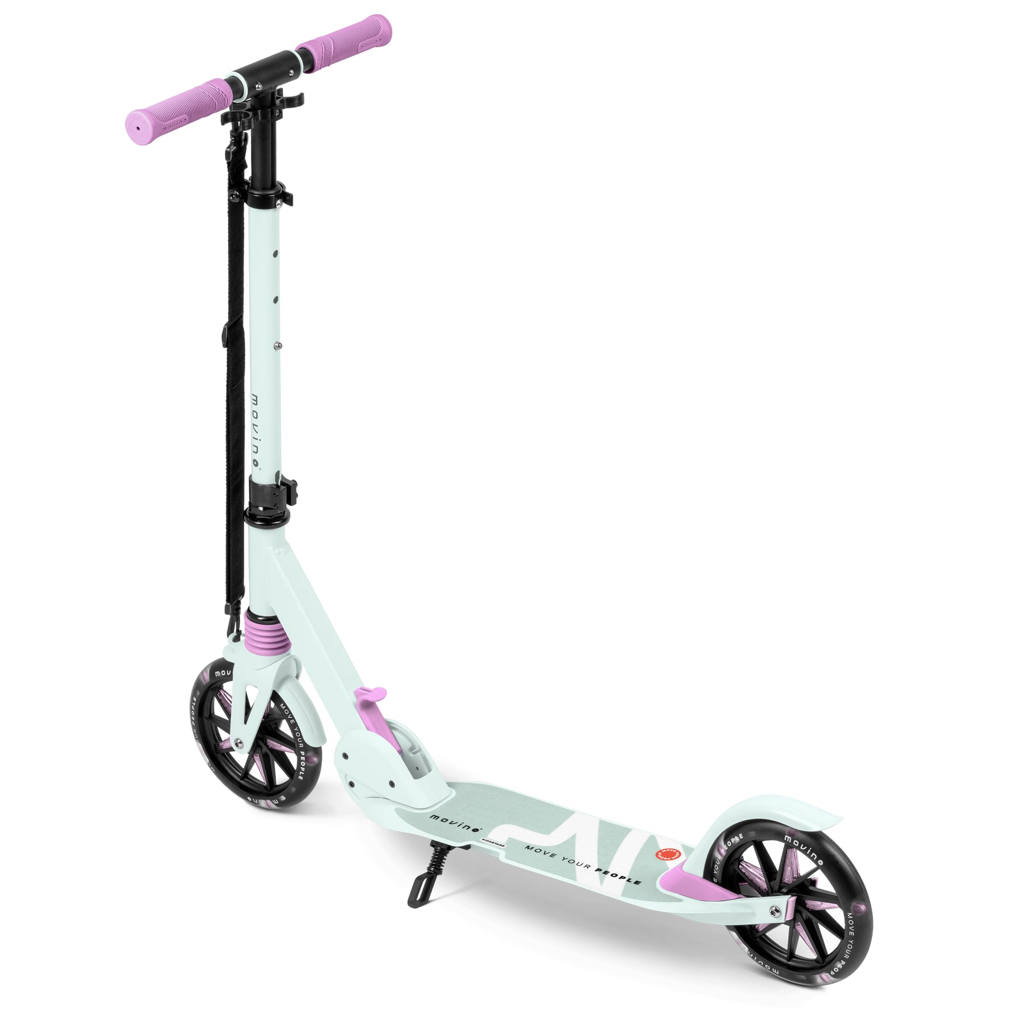 Movino Patinete para Niños Adultos y Adolescentes hasta 100 kg - Scooter Plegable Urbano - Ruedas LED Grandes 180 mm - Manillar Ajustable - City Light — view 4