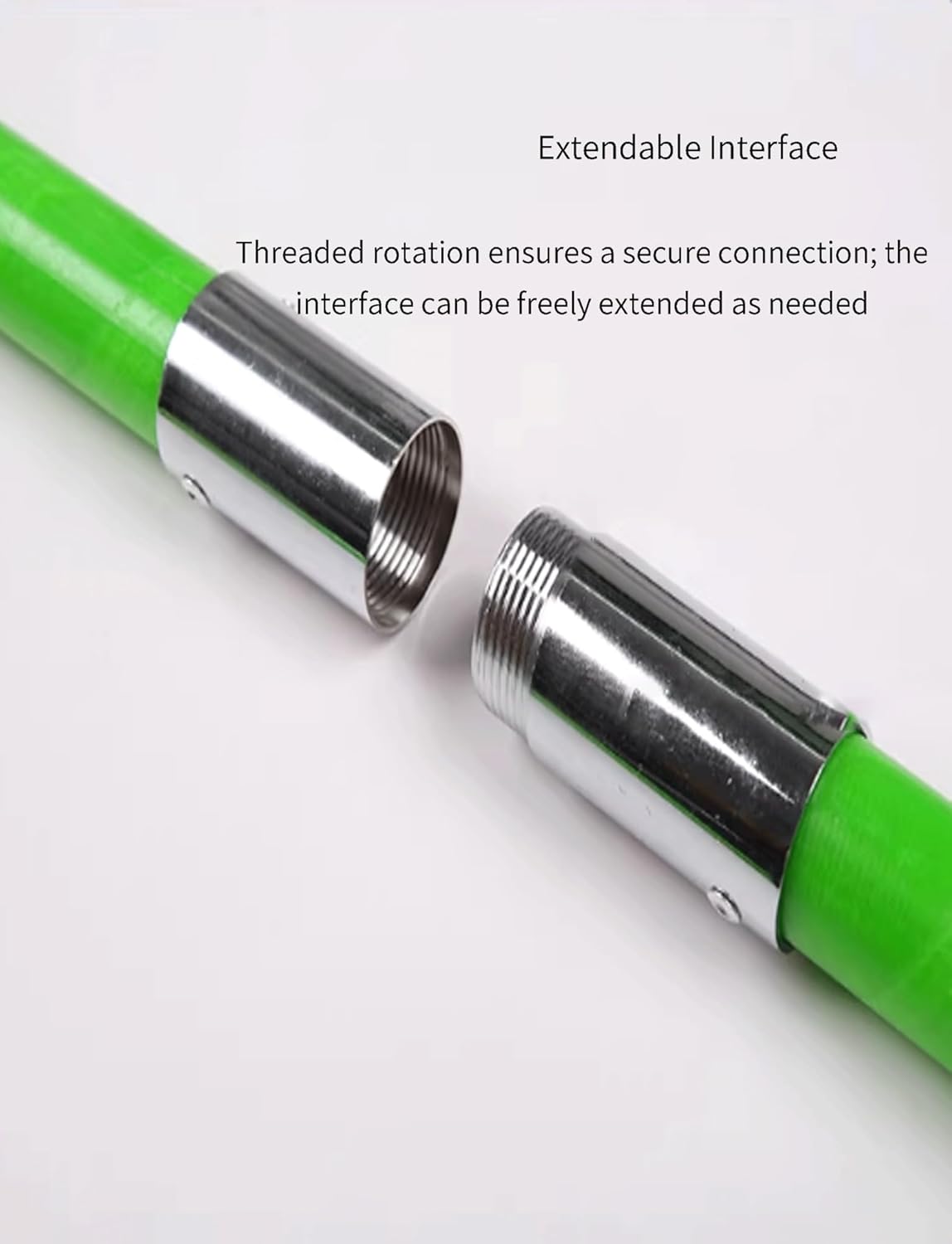 Electrostatic Hook with Non-Slip Handle, 39in Insulated Tool for Power Station & Electrical Work, Safe Non-Electrocution Design (Green, 100cm)