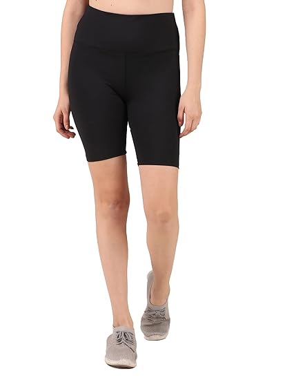 Skinny Fit High-Rise Training or Gym Sports Shorts with Antimicrobial Technology