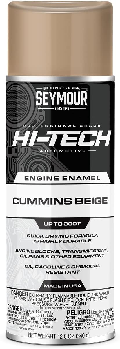 Seymour EN-73 Hi-Tech Engine Spray Paint, Cummins Beige - Heat ...