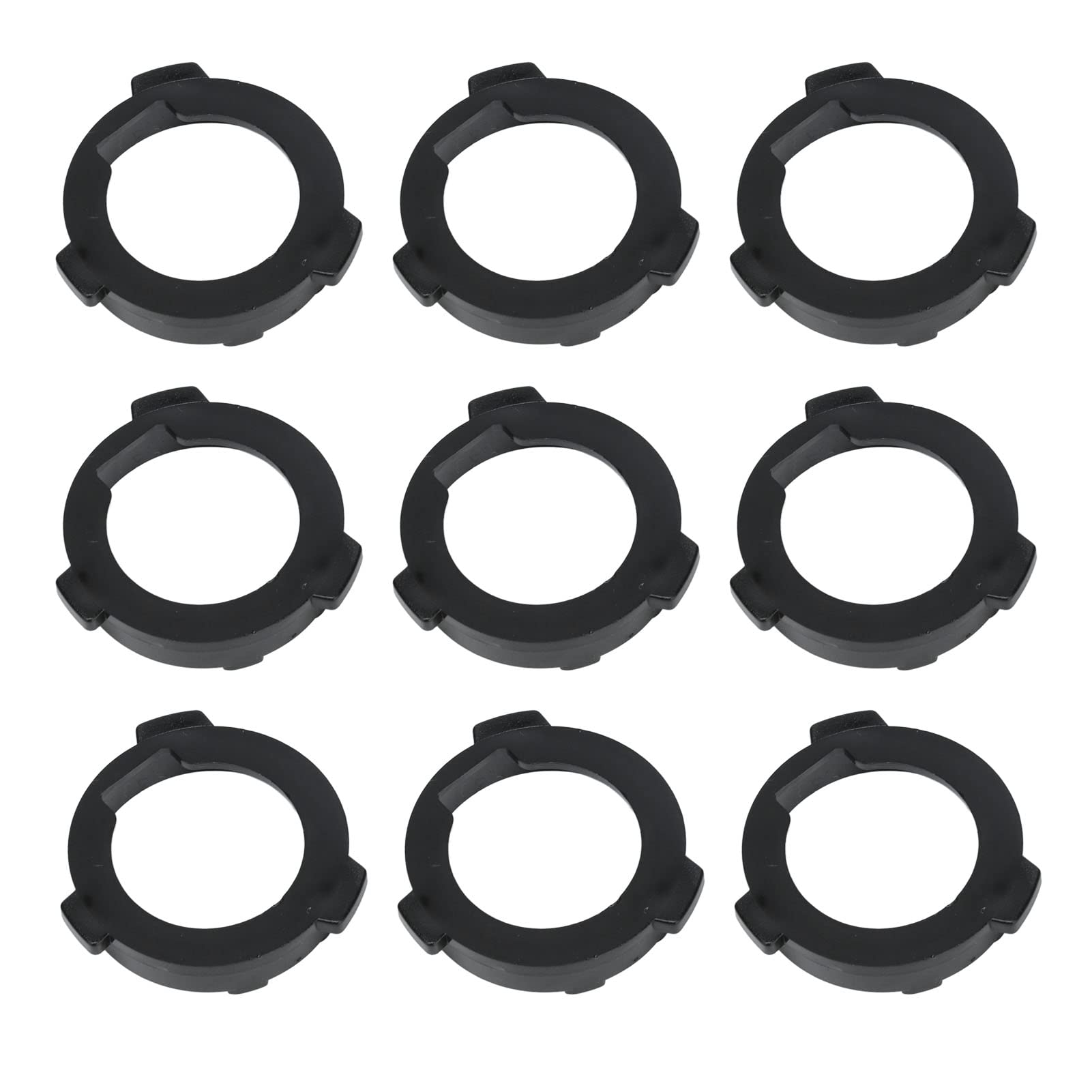 Respicefinem 10Pcs Sturdy Durable LED Headlight Bulb Base Adapter Easy Installation for TK 108 with 100W LED Light Source and H7 Shade Type