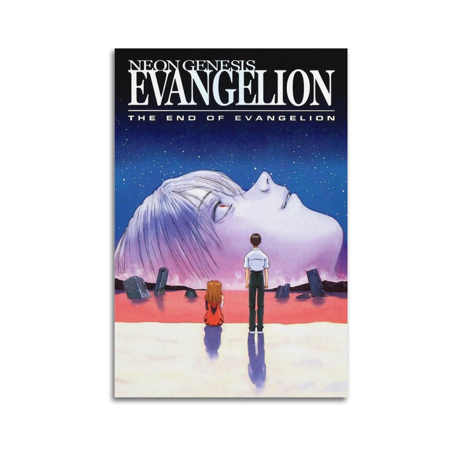 Anime Poster Neon Genesis Evangelion Poster for Room Aesthetic Decorative Painting Canvas Wall Art Dorm Office Decor Gift 12x18inch(30x45cm) Unframe-style-7