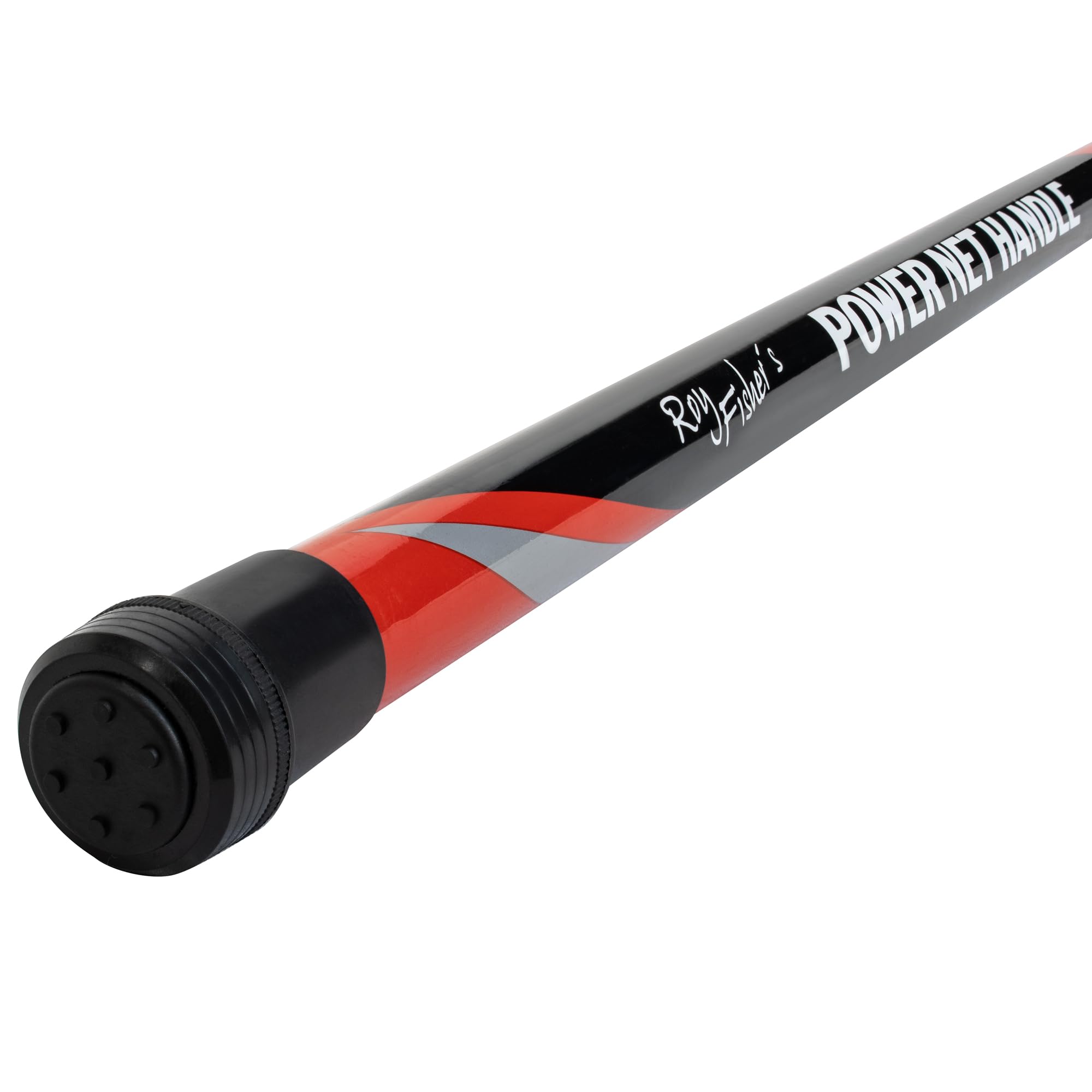 Roy Fishers Power Net Handle – Teleskop-Kescherstange aus Carbon-Composite – Rutschfester Griff – 2m, 3m oder 4m – Stabil & Leicht – Universal Gewinde – Für Forelle & Friedfisch