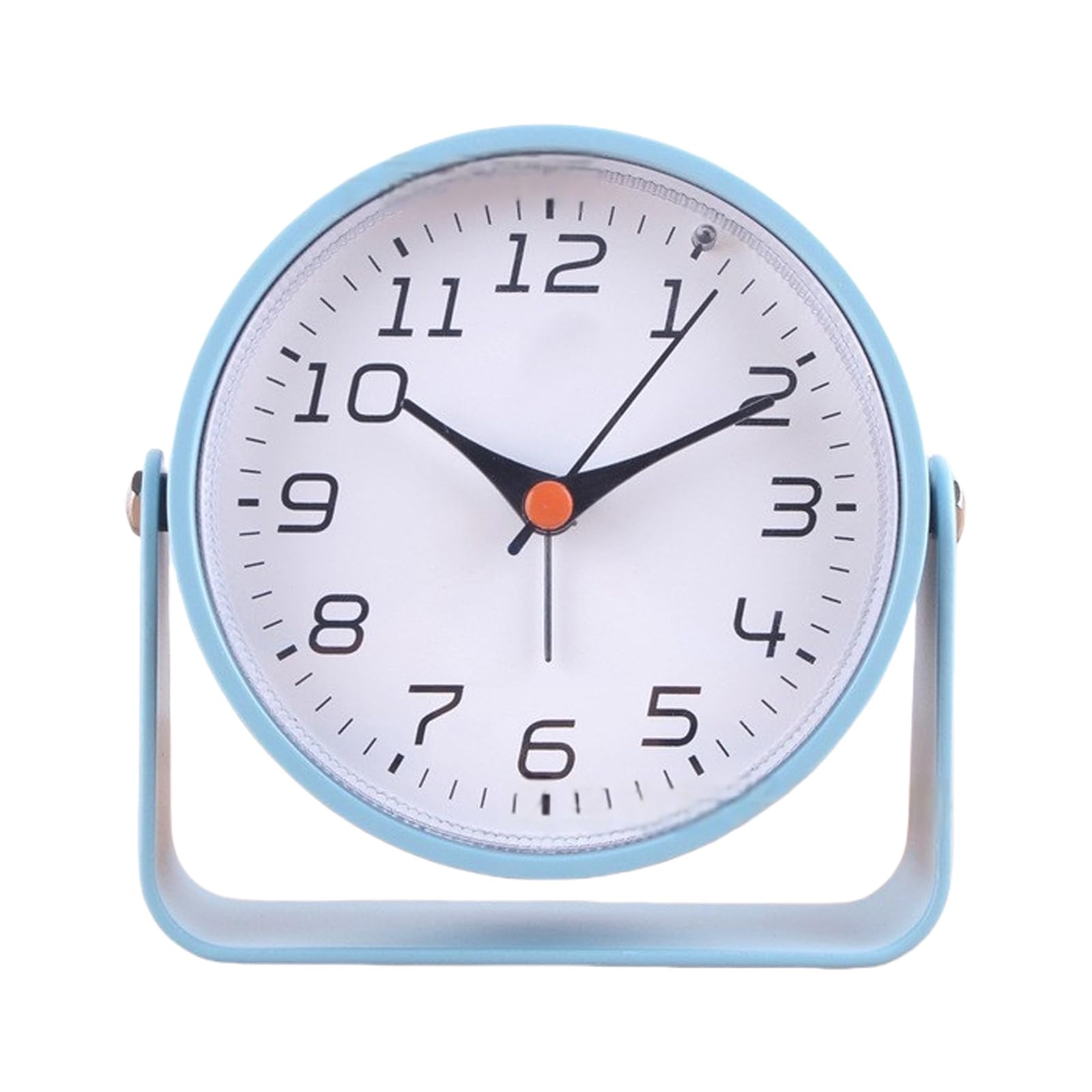 YROHGKPN Desk Clock Decorative Battery Operated Table Quiet NonTicking Metal for Living Room Bedroom