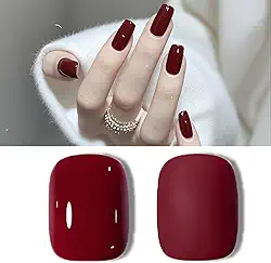 Wimocasy Esmalte de gel 7 ml primavera verão pastel esmalte de gel meninas mulheres imersão LED UV esmalte para salão doméstico arte de unhas faça você mesmo, vinho tinto